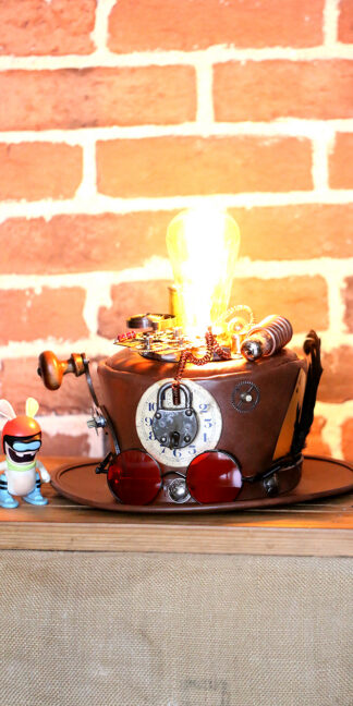 Lampe Chapeau bas Steampunk 6